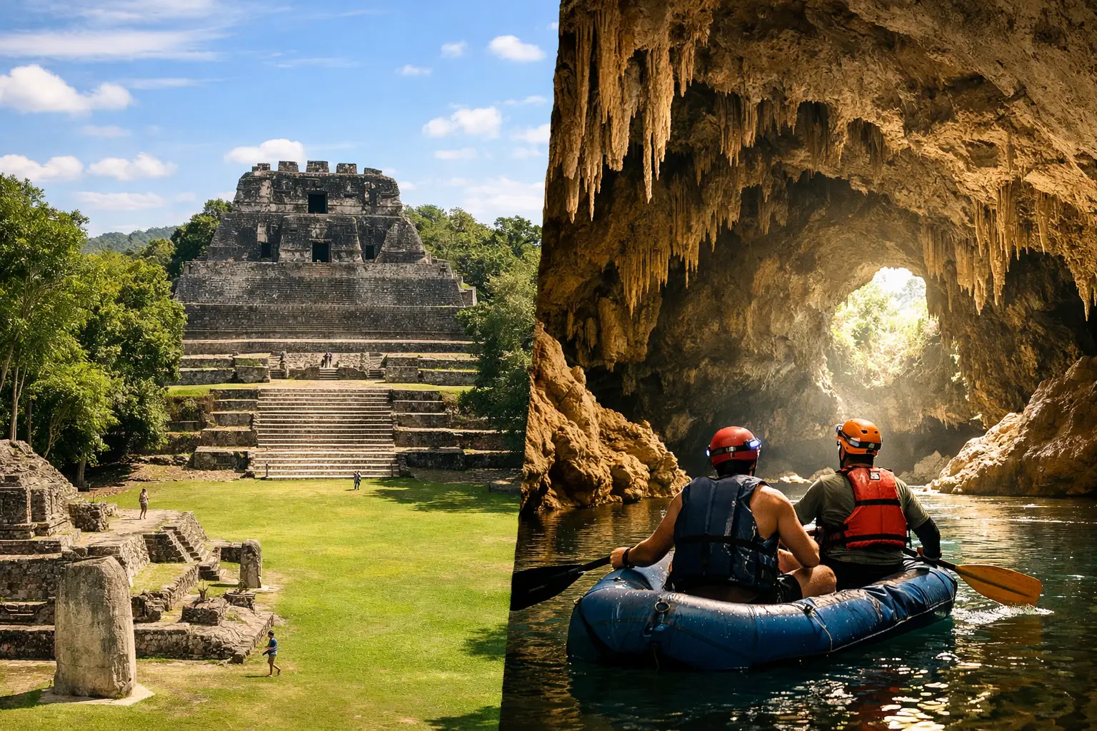 Belize Ruins vs Cave Adventures